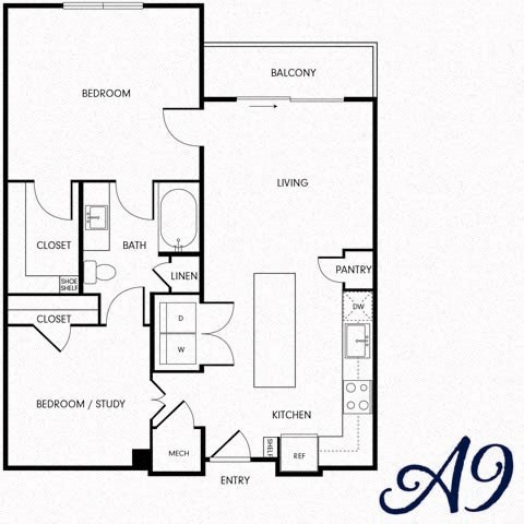 a blueprint of a floor plan of a house
